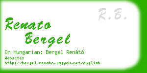 renato bergel business card
